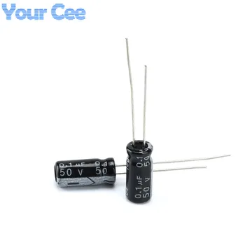 

50 pcs Electrolytic Capacitors 50v 0.1uf 5X11MM Aluminum Electrolytic Capacitor
