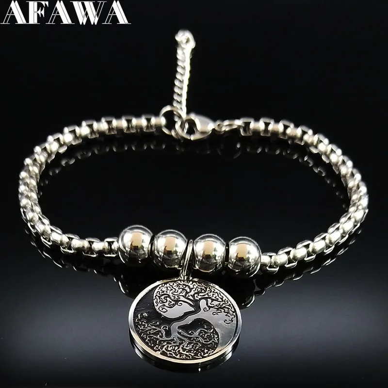 Модный Браслет-манжета из нержавеющей стали в форме лотоса для женщин, Серебристый браслет, браслеты, ювелирный браслет, acier B18336 - Окраска металла: C