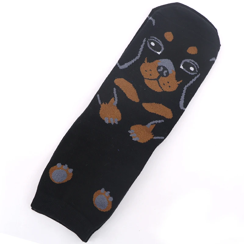 Милые носки с героями мультфильмов; забавные женские носки до щиколотки; короткие носки с рисунками животных для женщин и девочек; Kawaii; Новинка; хлопковые носки с собачкой; теплые зимние носки