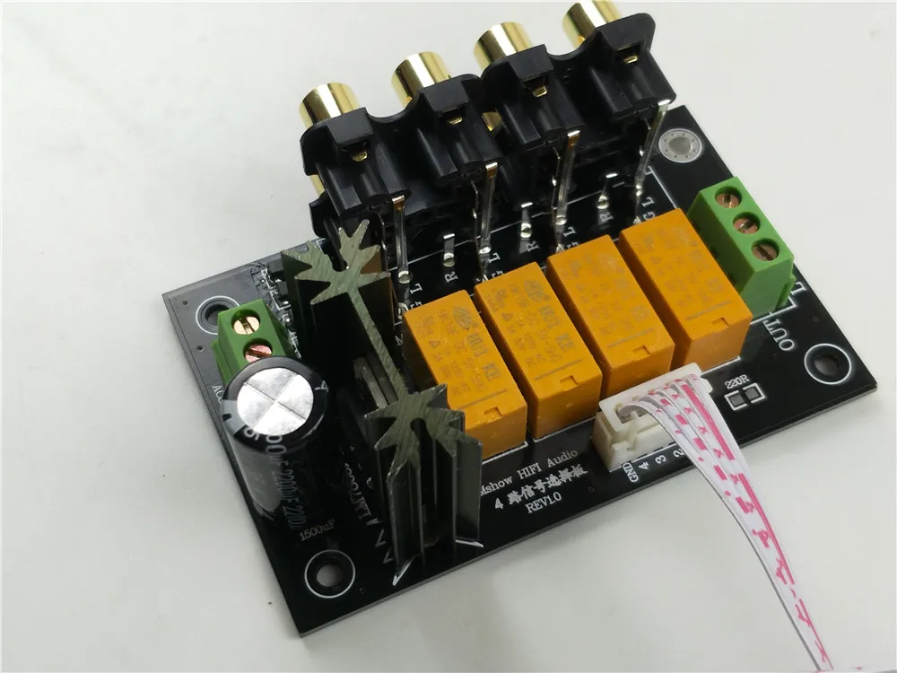 Селектор источника звука без потерь hifi 4 пары|assembled board|hifi audioinput selector |