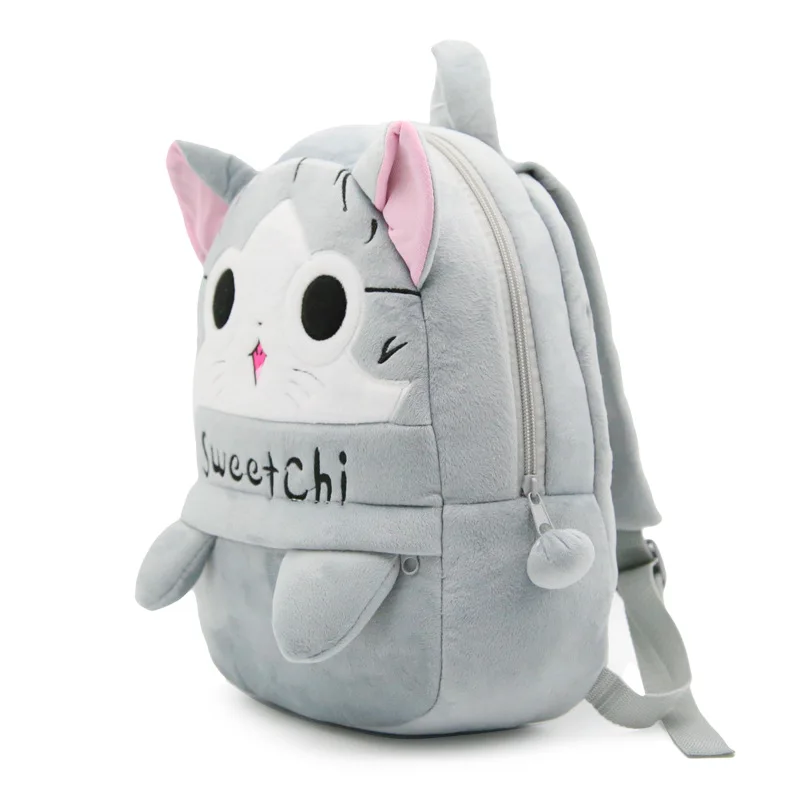 buy Cartoon Sweet Cat Plush Backpacks Children Baby School Bag For Kindergarten Boys Girls Cute Schoolbag