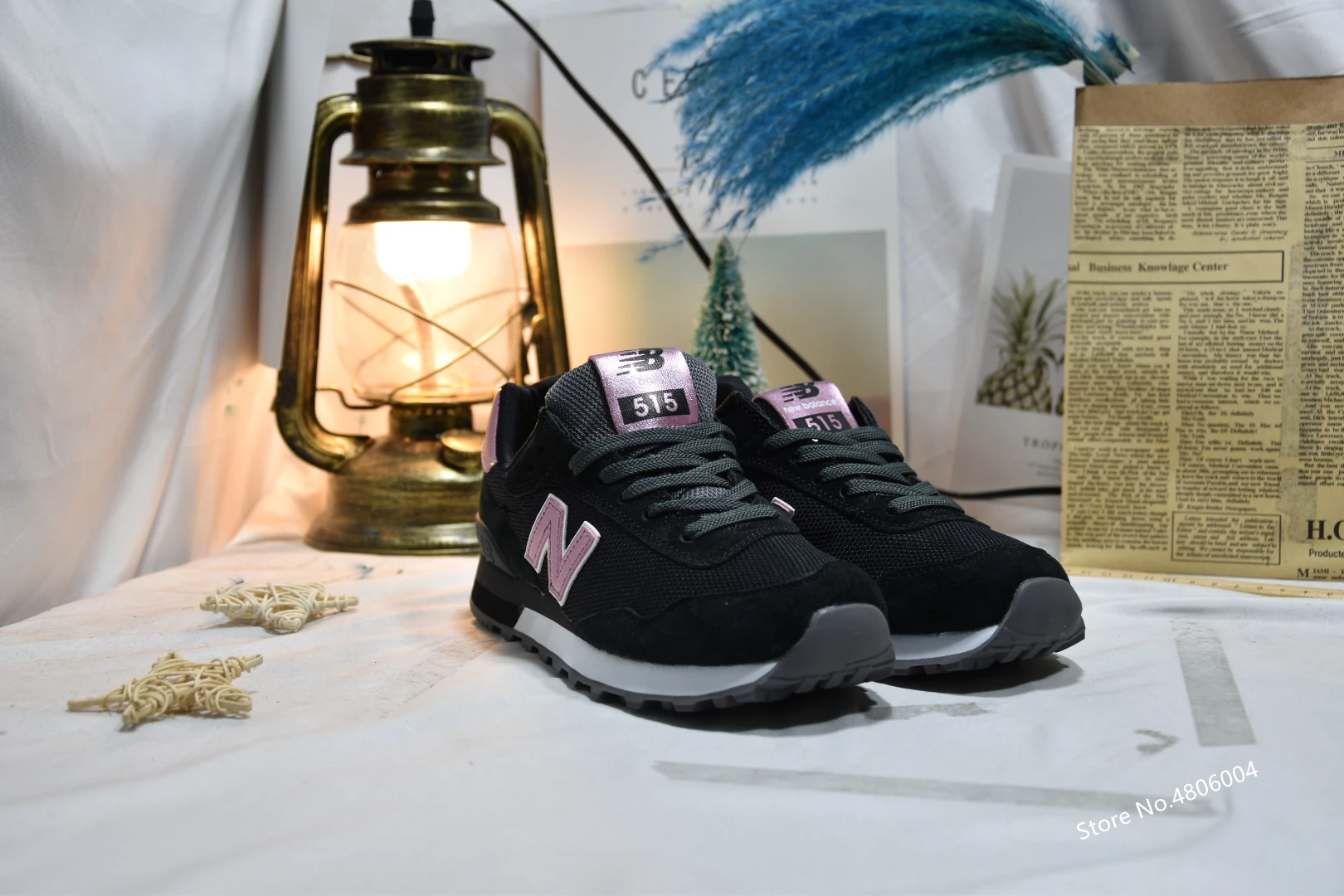 NEW BALANCE NB515 женские кроссовки для отдыха кроссовки черный розовый Eur35-40