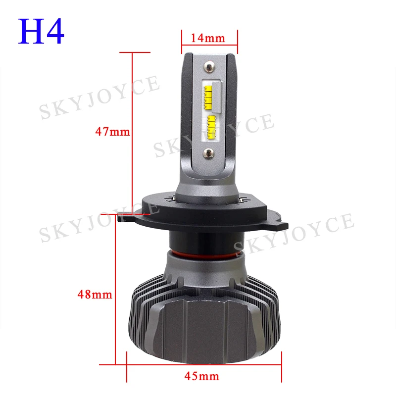 LED H4 Size