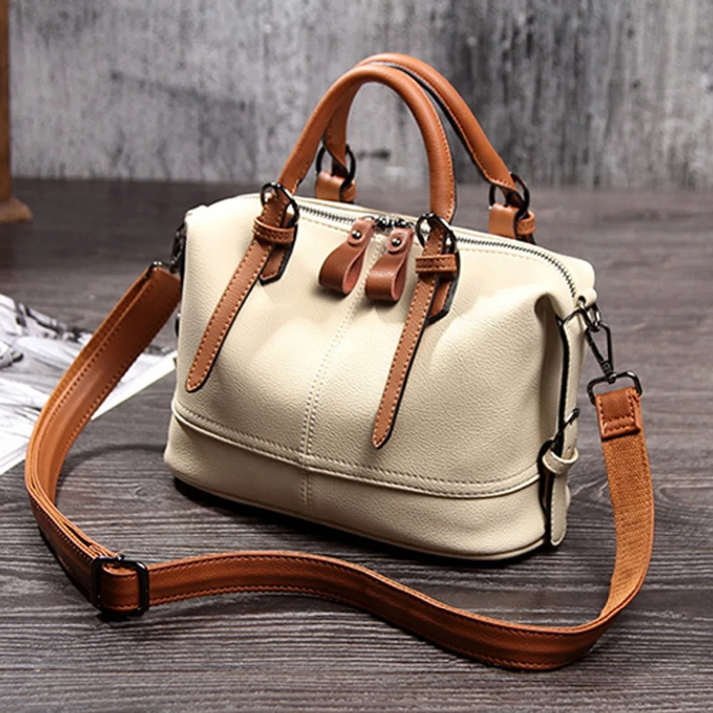 

Natural cowhide women handbag genuine leather bags ladies big shoulder hand fashion messenger casual tote sac
