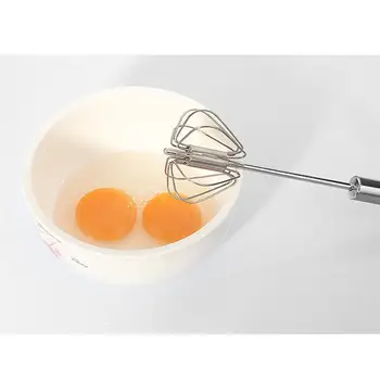 

Kitchen Semi-Automatic Stainless Steel Eggbeater Egg Stiring Kitchen Dough Mixing Tool Whisk Hand Mixer Blender Egg Tools