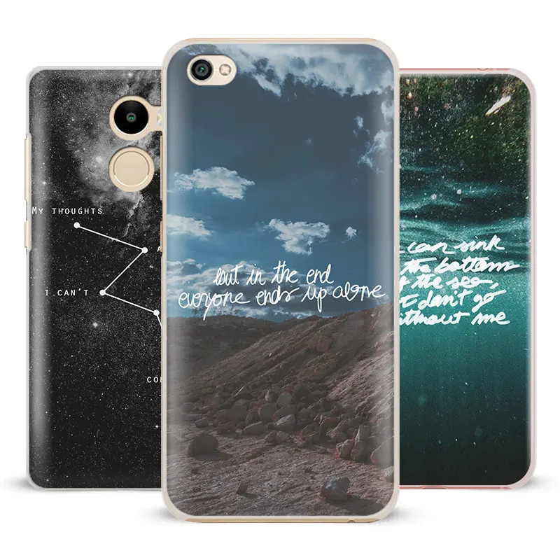 

Nature song lyrics music quotes Phone Case Shell Cover For Xiaomi Redmi Note 4 4X 5A 6 6A PRO Mi 8 5 5S PLUS Max A1 Note 2 3