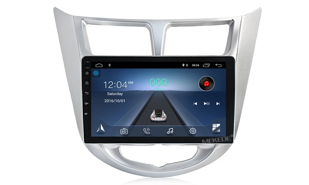 Excellent MEKEDE HD Android 8.1 4G Car Radio Multimedia Video Player GPS For Solaris Hyundai 1 2 Accent Verna sedan 2 din no dvd 6