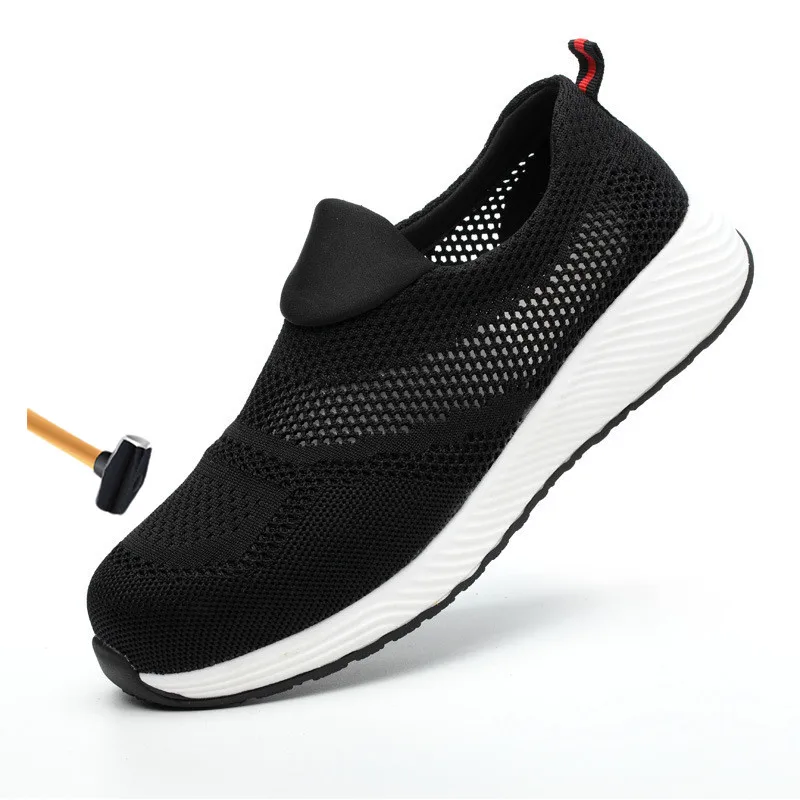 

New Men Safety Shoes Breathable Men Sneakers Outdoor Steel Toe Shoes Work Safety Boot Puncture Proof Boots Indestructible Shoes
