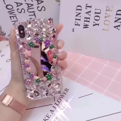Роскошный блестящий зеркальный чехол для Samsung S21 S20 S9 S8 S10 Plus Note 9 8 10 20 | Мобильные