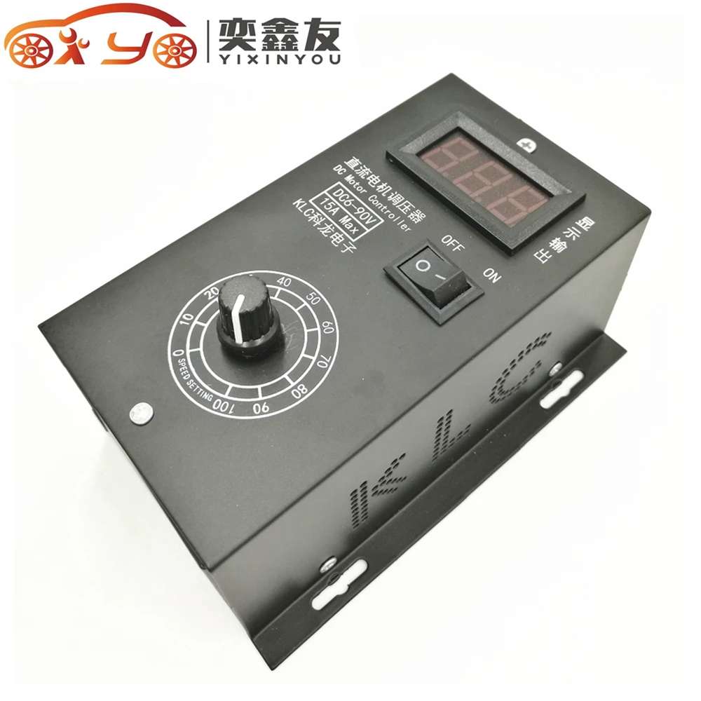 

DC6V-90V Digital PWM DC Motor Controller 8A 15A 0-100% Adjustable