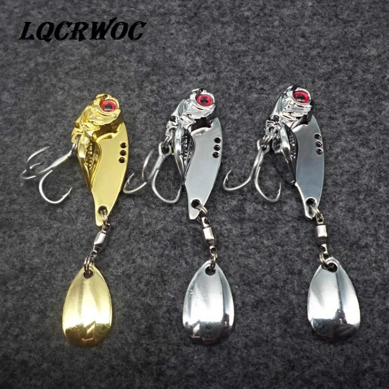 جديد Vib إغراء المعدن الصيد ملعقة السحر الترتر سبينيربايت تهتز ضوء اليابان الصيد معالجة السلع قبضة قطب القفز الشتاء