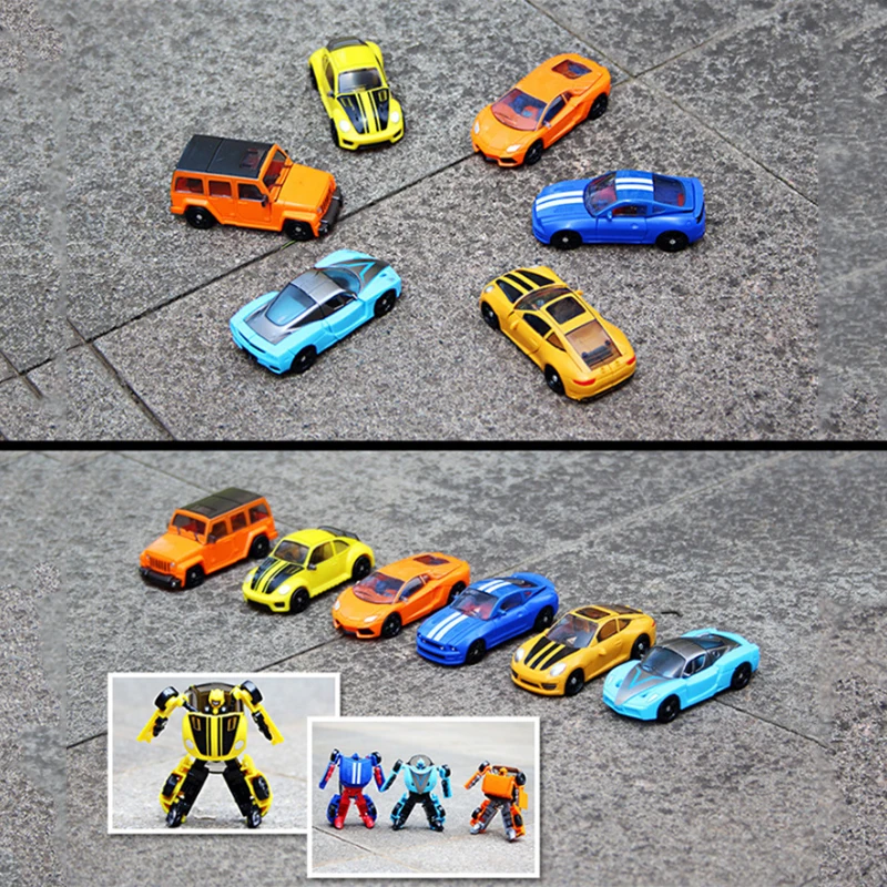 1Piece 8cm 6 Types KID toys Car Transforming Deformation Robot Tobot Mini Series Boy Kid Children Kids Toy Transform Robt Gift