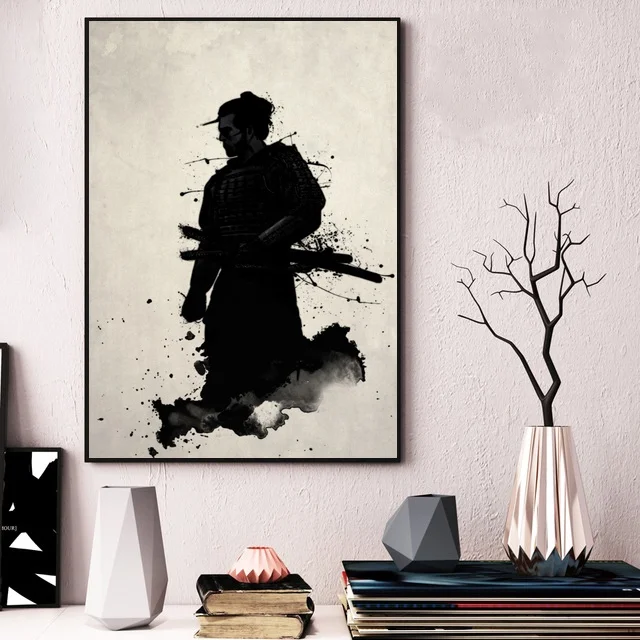 Posters and Prints Armored Samurai Hot Japan Anime Poster Wall Art Picture Canvas Painting for Room Home Decor - Цвет: 0009