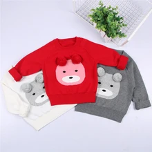 Vetement bebe garcon медведь ухо прекрасные дети мальчик Пуловер детский осенний свитер для девочек модная детская весенняя одежда