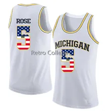 

Michigan State Basketball Jersey #5 Jalen Rose THROWBACK Yellow Custom any Size,Number and name stitched High Quality XXS-6XL