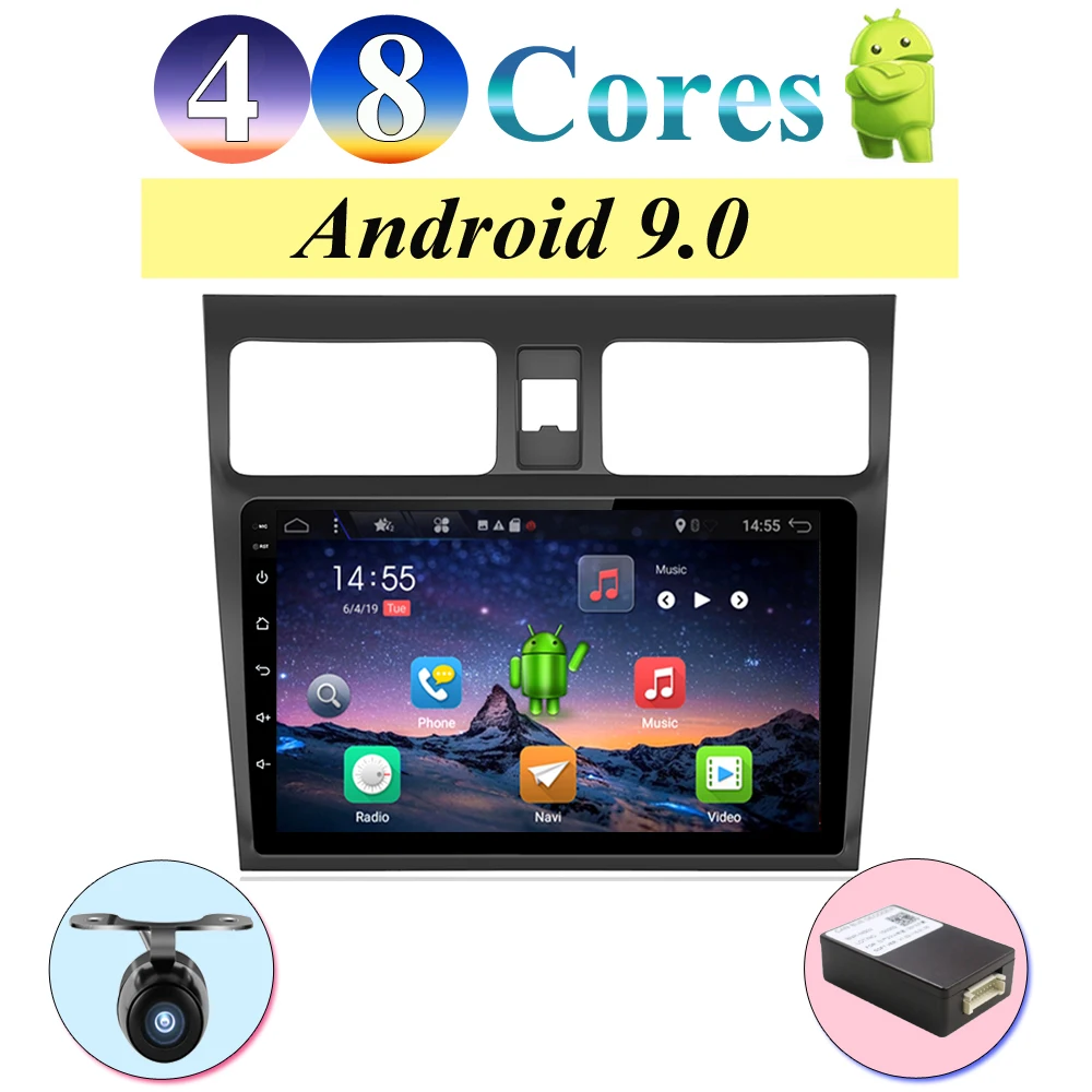 

10inch Android 9.0 system car gps multimedia video radio player in dash for Suzuki Swift 2005-2016 navigation stereo 4G RAM