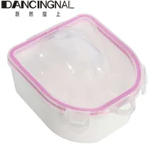 Nails Art Edge Warm Water Soak Off Hand Bowl Manicure Acrylic Tips Polish Gel Treatment Remover Tray Fingernails Spa Tools
