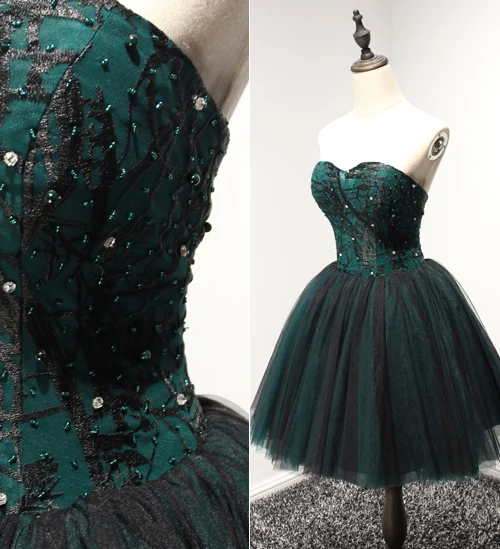 Dark Green Cocktail Dress