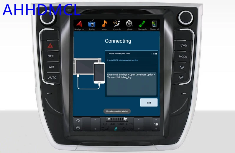 Cheap Car PC PAD Tesla Style Multimedia Player Android 7.1 GPS For Haval H6 Sport Auto Air Conditioning Edition 2013 2014 2015 2016 3
