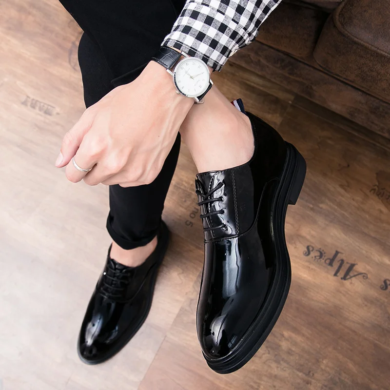 ROMMEDAL pointed toe leather oxfords formal shoes Luxury Designer wedding business elegant British style footwear Wear-Resistant ROMMEDAL pointed toe leather oxfords formal shoes Luxury Designer wedding business elegant British style footwear Wear-Resistant
