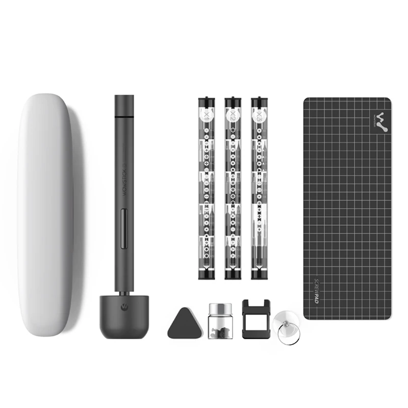 Xiaomi Wowstick 1FS 1F+ 1F Pro Мини литиевая электрическая отвертка корпус из сплава 3 светодиодный светильник Аккумуляторный аккумулятор с 56 бит - Цвет: wowstick 1F pro