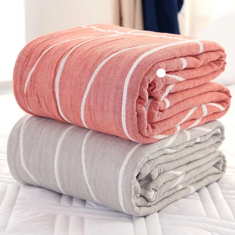 

Cotton Gauze Towel Throw Blanket for Bed Travel Sofa Cover Summer Soft Air Conditioning Bedding for Kids Adults Bedspread