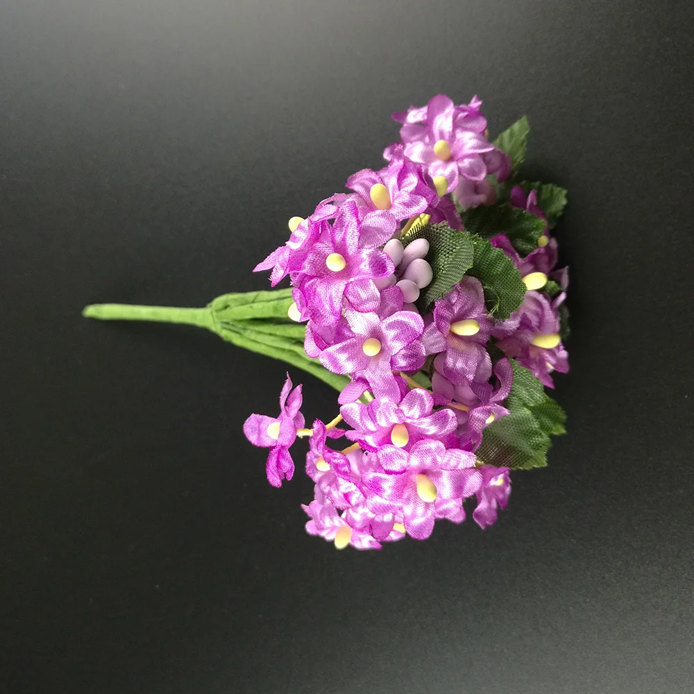 12 шт. детский Шелковый цветочный букет из вишни и цветка сливы|silk baby breath|baby breathflower