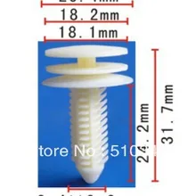 100 шт Автомобильный козырек клип держатель обшивки для 10153057
