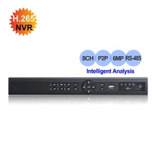 H.265 Распознавание лиц сетевая система видеонаблюдения 8CH 6MP Инструкция по периметру обнаружения NVR ONVIF P2P
