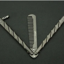 Прохладный черный сплав бабочка игрушки нож Обучение csgo ножи гребень