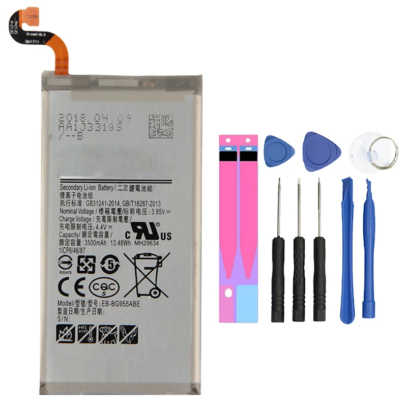 

S8 Plus Battery For Samsung Galaxy S8 Plus Battery EB-BG955ABE 3500mAh Mobile Phone SM-G955F G955A G955T Replacement Batteries
