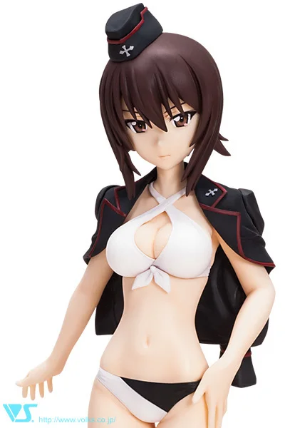 Набор фигурок из смолы 1/7 девушки и панцер Nishizumi Maho Неокрашенный набор моделей