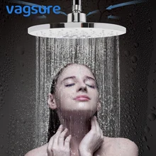 G1/2 Connector ABS Round Rainfall Top Shower Head Sprayer High Pressure Shower Jets For Bathroom Top Spray Shower 1 pcs mrosaa bathroom shower head g1 2 led rgb temperature sensor 3 colors changing rainfall top shower showerheads sprayer