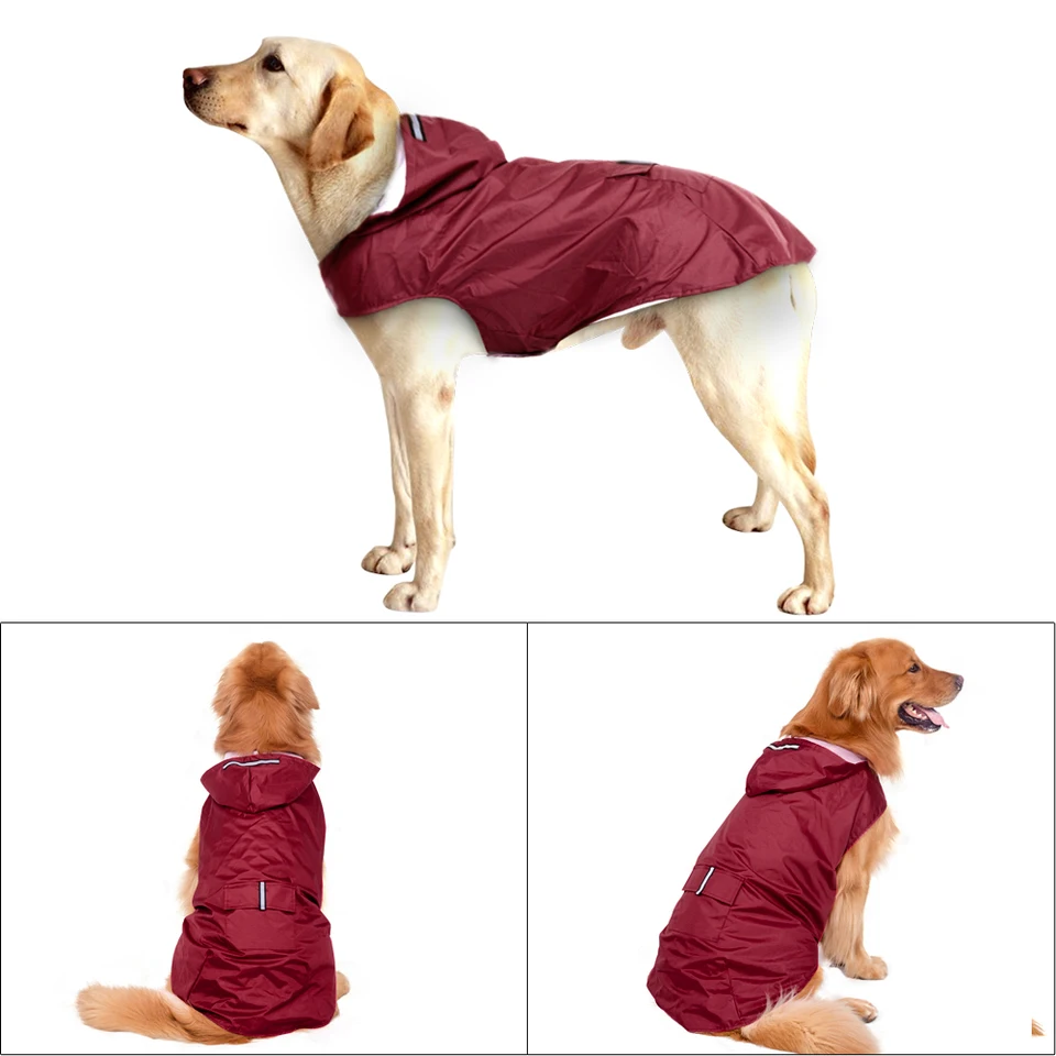 JoyDaog Chaqueta de perro con forro polar para invierno al aire libre impermeable reflectante perro abrigo naranja XS