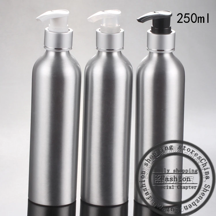 20pcs, 250ml Aluminum bottle + ADB tangent screw pump,mini travel