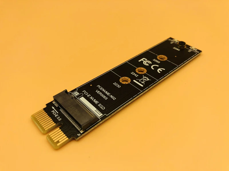 M.2 NVMe SSD PCI E Express 3 0x1 M соединитель в форме ключа адаптер высокоскоростная Плата