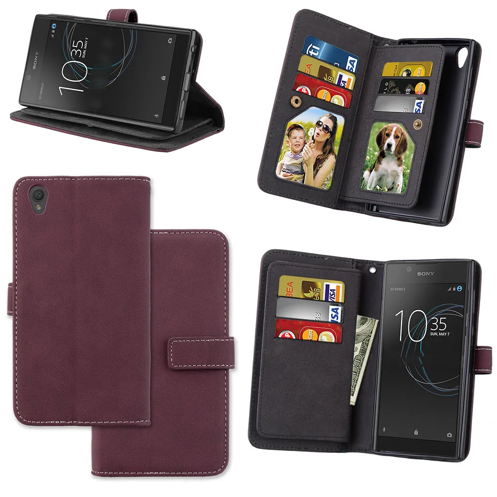 Чехол для sony Xperia L1 G3311 G3313 G3312 5 кошелек Матовый кожаный флип чехол Dual/E6 телефона|case