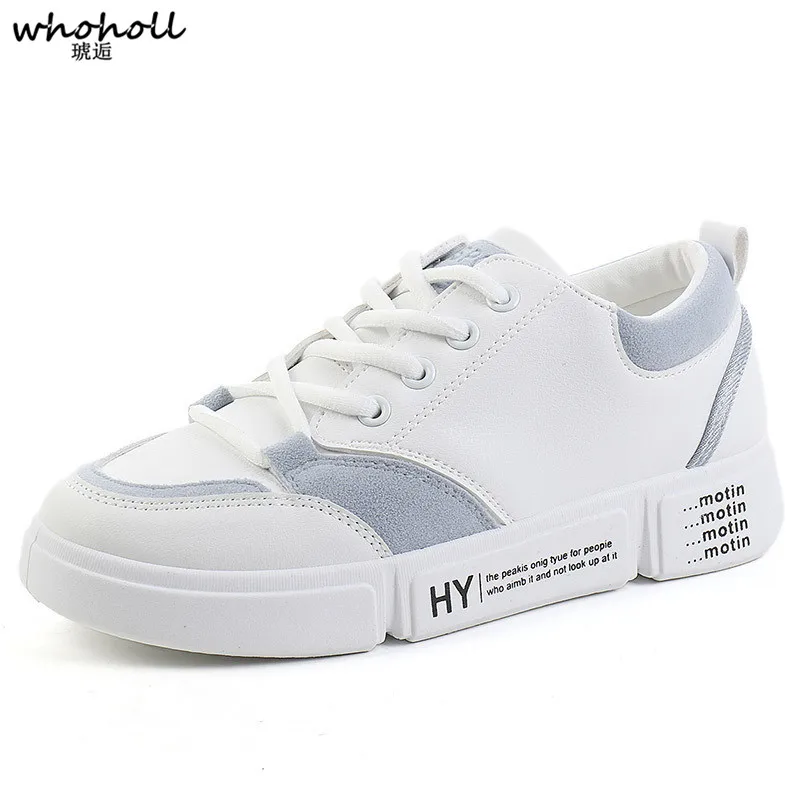 

WHOHOLL Women Casual Shoes Men Vulcanize Sneakers Lover Platform Wedge White Brand Tenis Feminino Woman New Breathable Chaussure