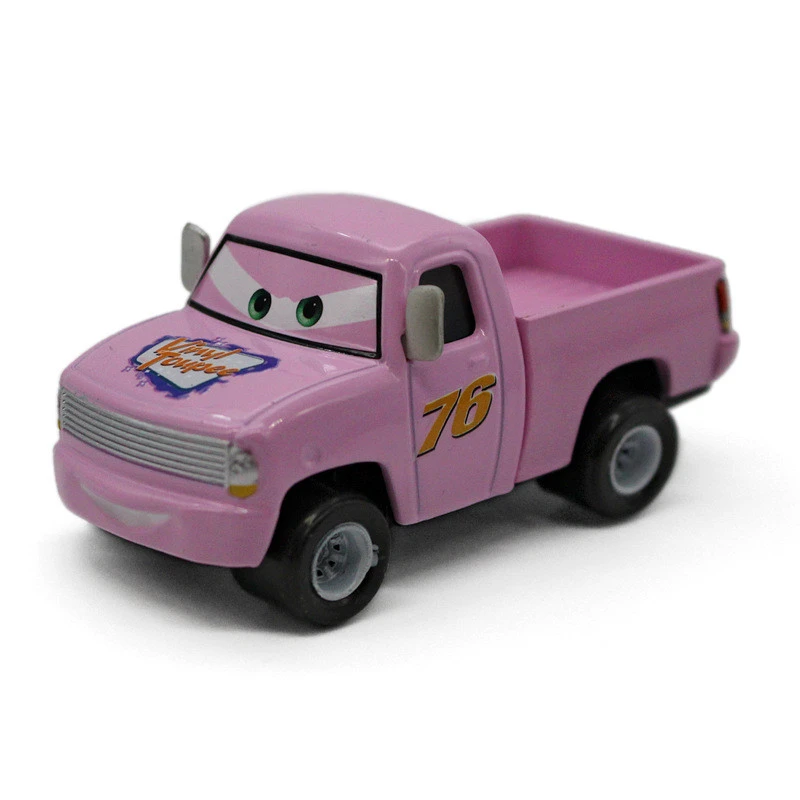 pink toy cars and trucks