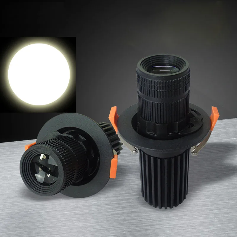 

Spot Lights Ceiling Black Color Indoor LED Lighting Spot 3W/5W/7W/12W Spotlight Bar KTV Embedded Manufacturer