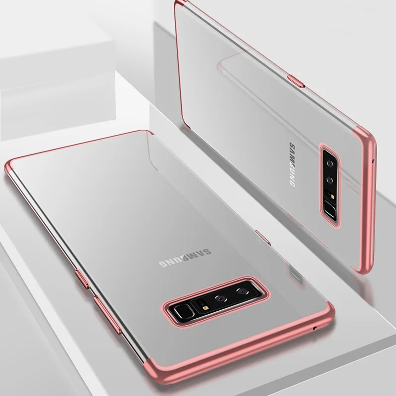 Чехол для телефона для samsung Galaxy S10 Lite S8 S9 плюс S7 S6 Edge Note 10 Pro 9 8 M10 M20 A10 A20E A30 A40 A50 A60 A70 A80 A90 крышка - Цвет: Rose gold