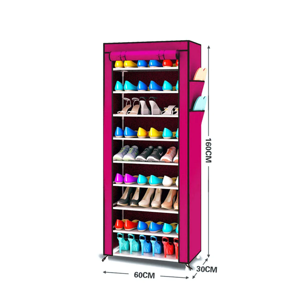9 слоев полки для обуви 27 Пар обувной шкаф для хранения Чехол для барбекю шкаф для хранения обуви Органайзер