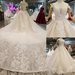 AIJINGYU скромные свадебные платья с кружево рукава рюшами Сделано в Китае 2018 короткие Винтаж, который Роскошные