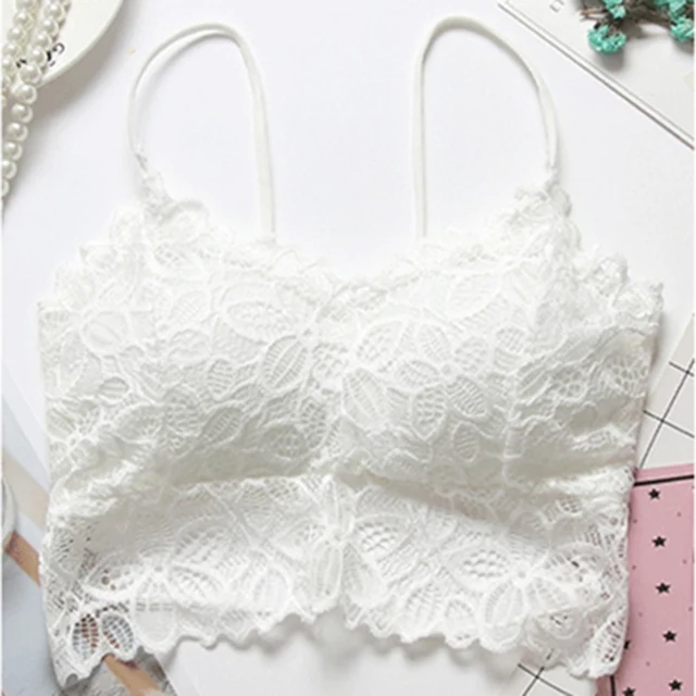 Female Bralette Lingerie Woman Intimates Sexy Floral Lace BH Bras for Women Full Cup Embroidery Solid Colour Padded Push-up Bra 21 UT0465W(2)