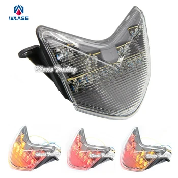 

waase Rear Tail Brake Turn Signals Integrated Led Light Clear Lens For 2006 2007 KAWASAKI Ninja ZX10 ZX10R ZX-10R ZX1000 200