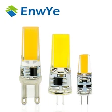 4PCS/lot LED G4 G9 Lamp Bulb AC/DC 12V 220V 3W 6W dimmable COB SMD LED Lighting Lights replace Halogen Spotlight Chandelier