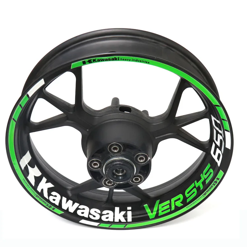 

Motorcycle High Quality Outer Rim Wheel Decal Reflective Stickers For Kawasaki Versys 650