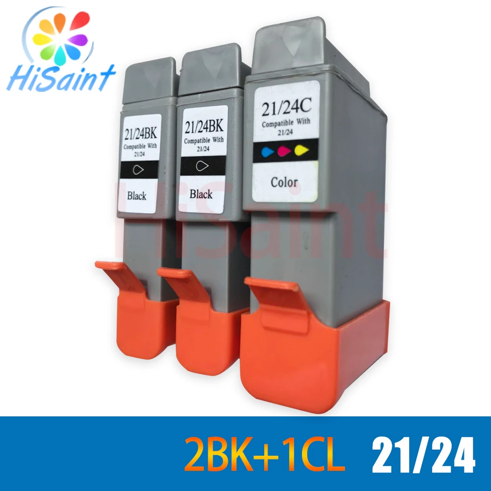 

hisaint 3Pcs for Canon 21 24 Ink Cartridges BCI-21 BCI-24 for BJC-2000SP 2100 2100SP 4000 Printer Free Shpping Promotion