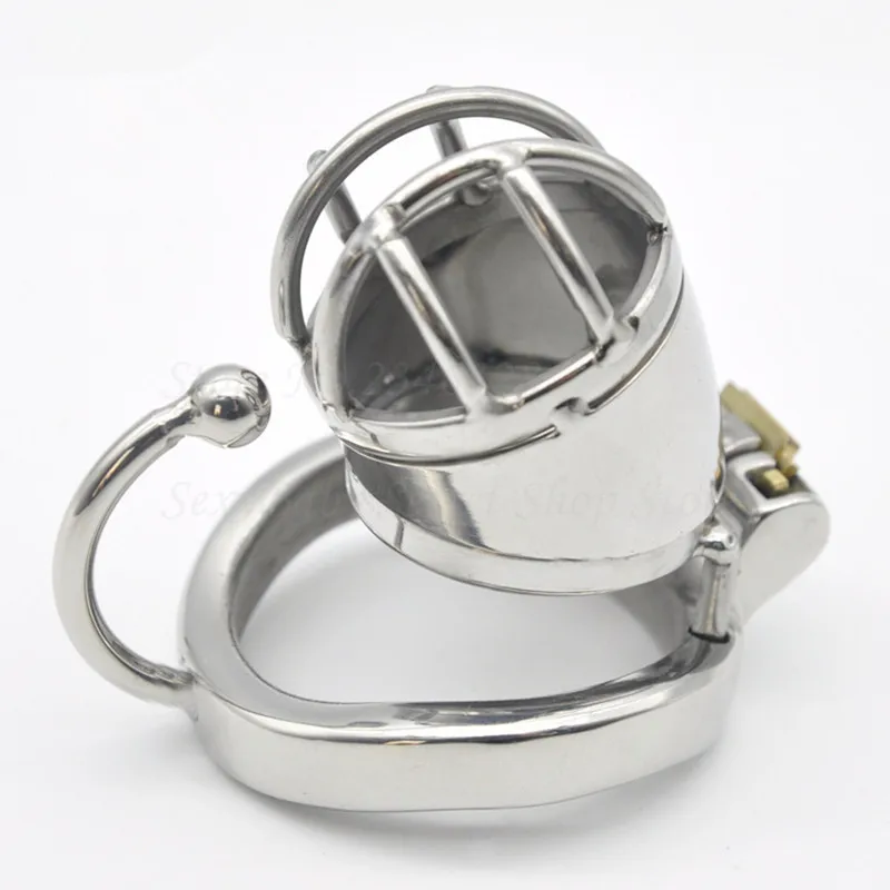 304 Stainless Steel Male Chastity Devices,Cock Cage With Base Arc Ring,Penis Rings,Penis Lock,Adult Games Sex Toys For Men