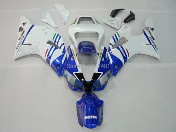 

100%NEW Blue white fairing kit for Yamaha YZF-R1 00-01 YZF R1 00 01 YZF 1000 R1 2000 2001 #7N31 E fairings +7gifts